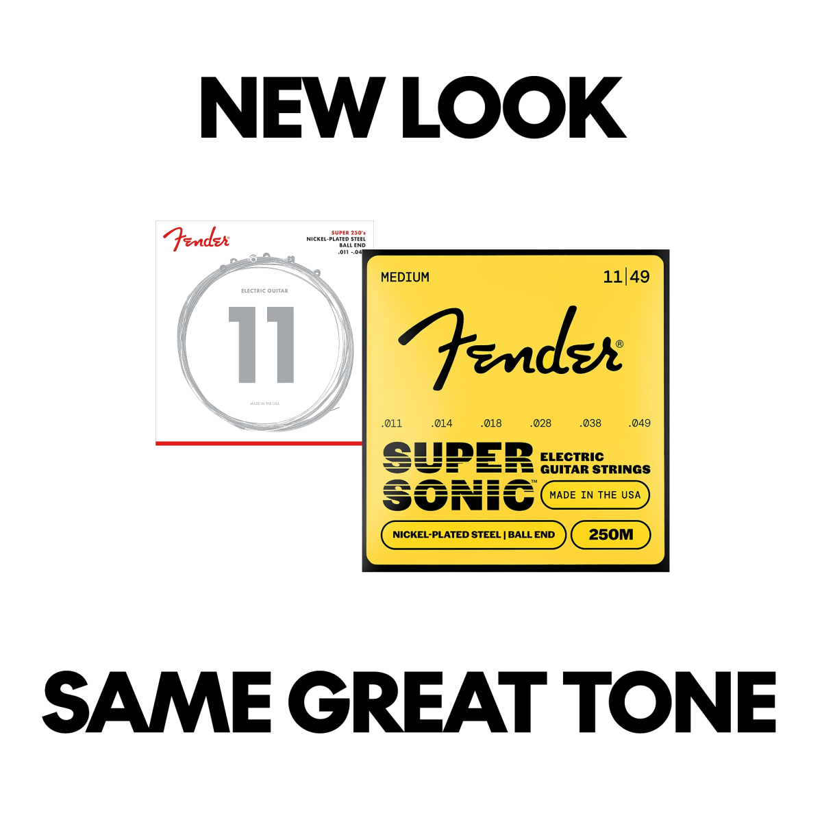 Cuerdas Fender SuperSonic™ 250 de Acero Niquelado para Guitarra Eléctrica