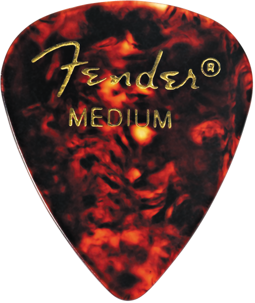 Puas para Guitarra Fender Paquete de 12 Piezas Celluloid Medium
