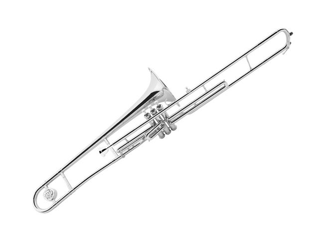 Trombón de Émbolos Sib Jupiter Niquelado con Estuche