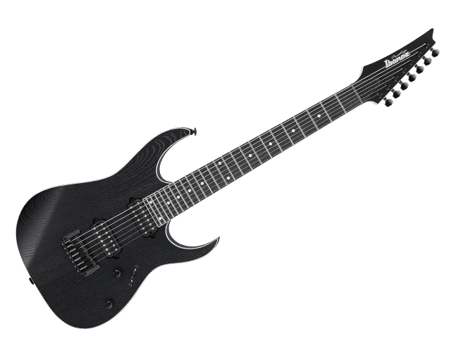 Guitarra Eléctrica Ibanez RG-Prestige de 7 Cuerdas Negro Erosionado con Estuche