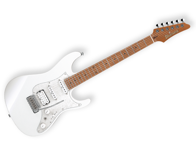 Guitarra Eléctrica Ibanez Az-Prestige Blanco Perla con Estuche