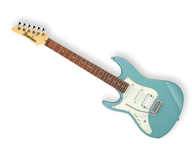 Guitarra Eléctrica Ibanez Azes Zurda, Azul Pastel