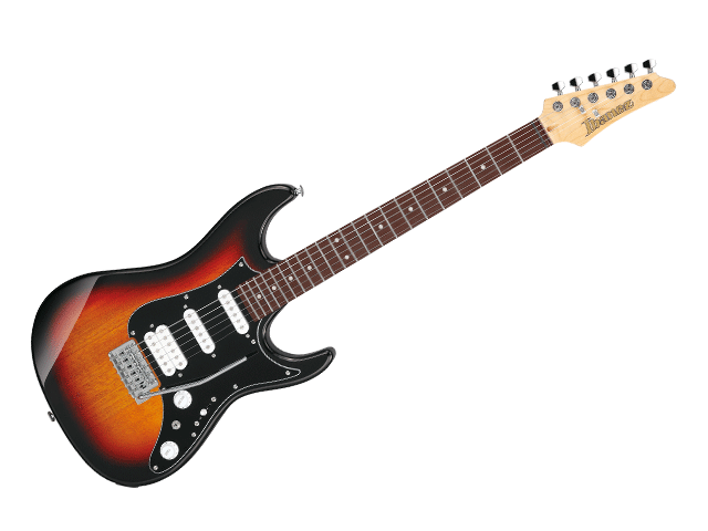 Guitarra Eléctrica Ibanez Azes Entintado Ámbar/Sombreado Rojo/Sombreado Negro