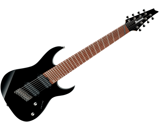 Guitarra Eléctrica Ibanez RG de 8 Cuerdas, Negra