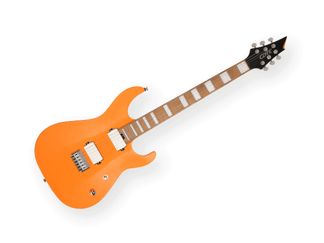 Guitarra Electica Cort KX Infinite Anaranjado Mate con Funda