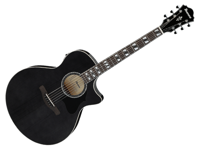 Guitarra Electroacústica Ibanez Artwood Entintado Negro