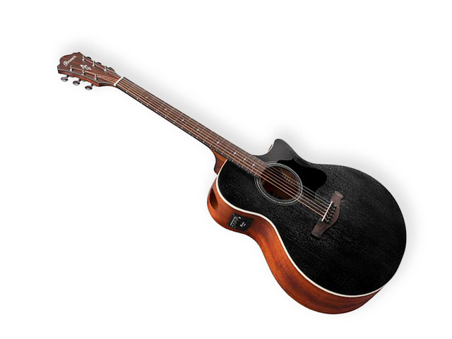 Guitarra Electroacústica Ibanez Negro Erosionado