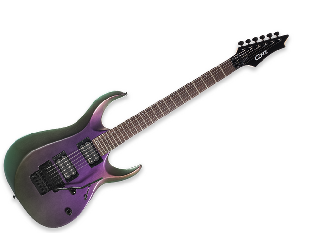 Guitarra Eléctrica Cort X Morado Tornasol