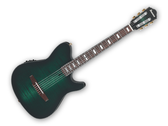 Guitarra Electroacústica Ibanez FRH Entintado Verde
