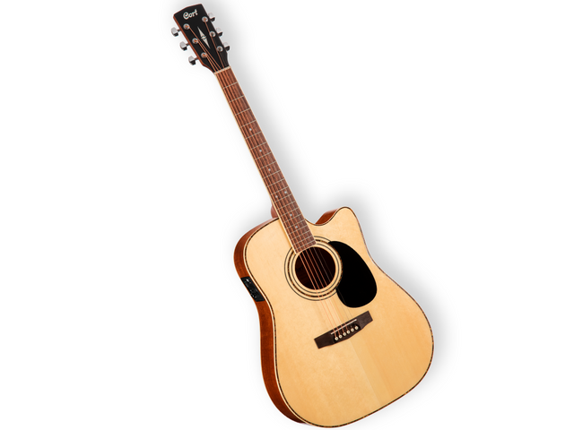 Guitarra Electroacústica Cort Zurda, Natural Mate