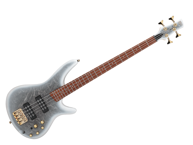 Bajo Eléctrico Ibanez SR Negro Texturizado/Sombreado Blanco Mate