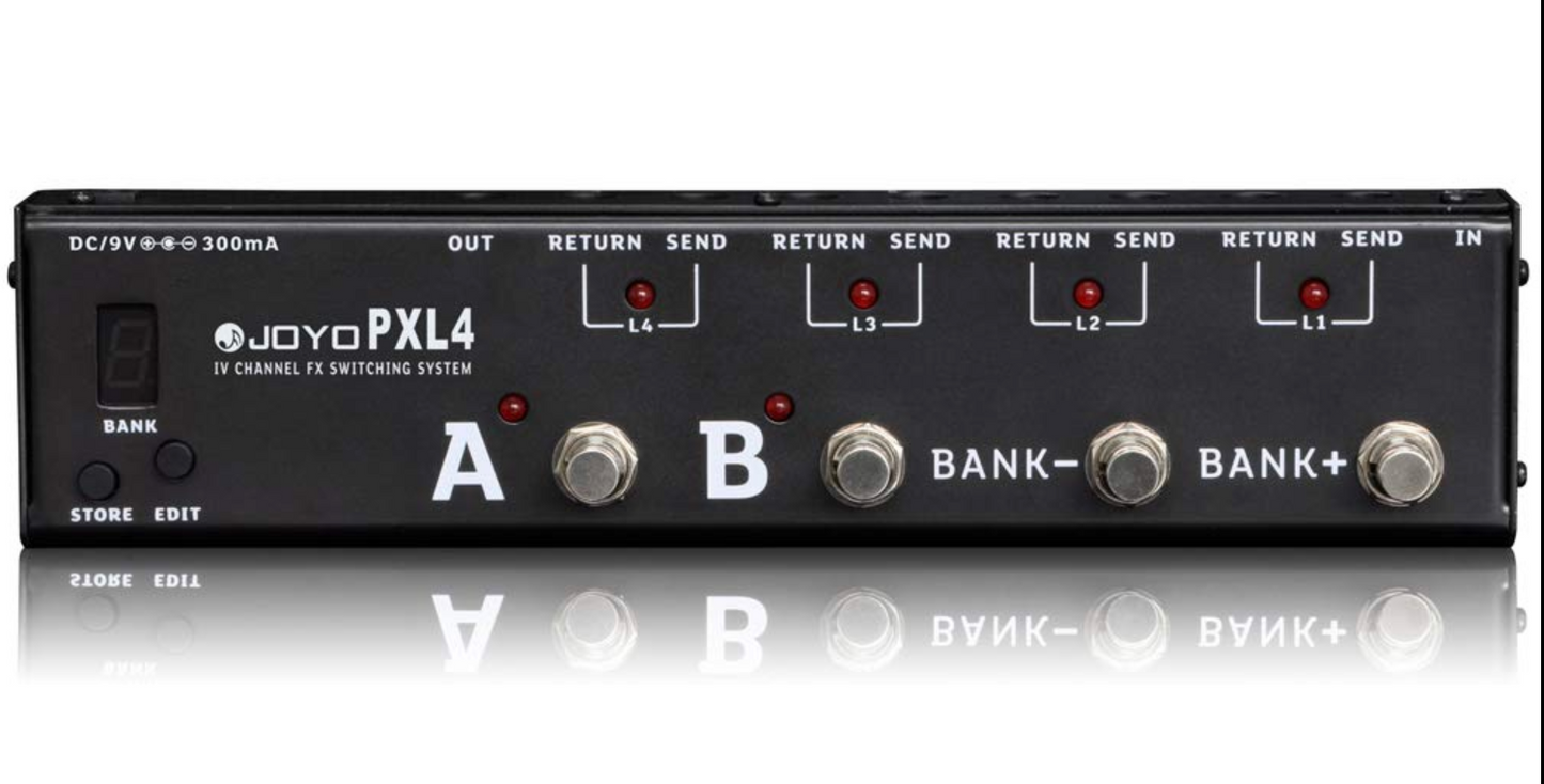 Controlador de Pedales Joyo Pxl4 Loop Switcher