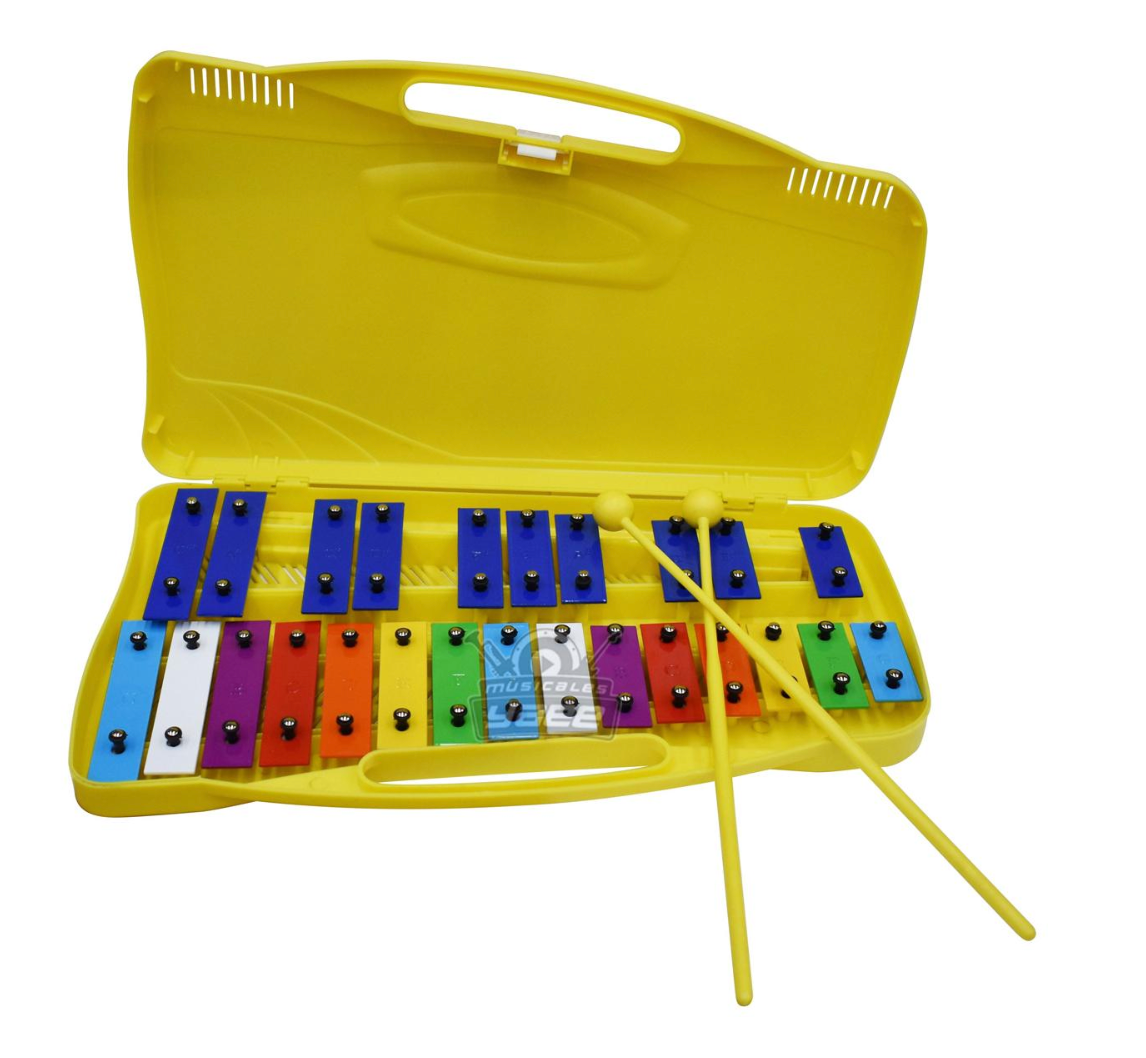 Metalofono cromatico de 25 notas con estuche marca extreme exxl002