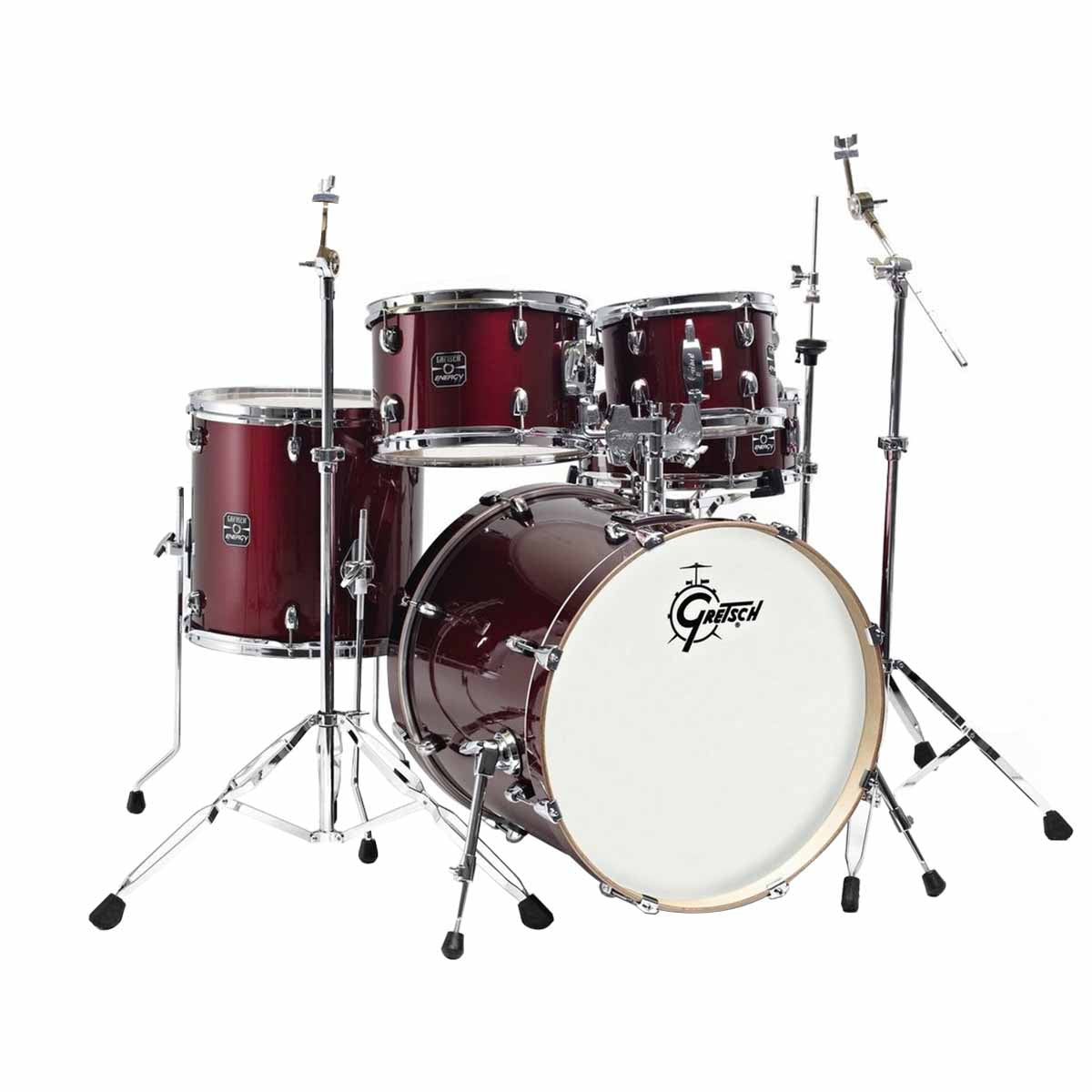 Bateria Gretsch Acustica Mod. Energy 20 (color : Rojo Rubi Sparkle)