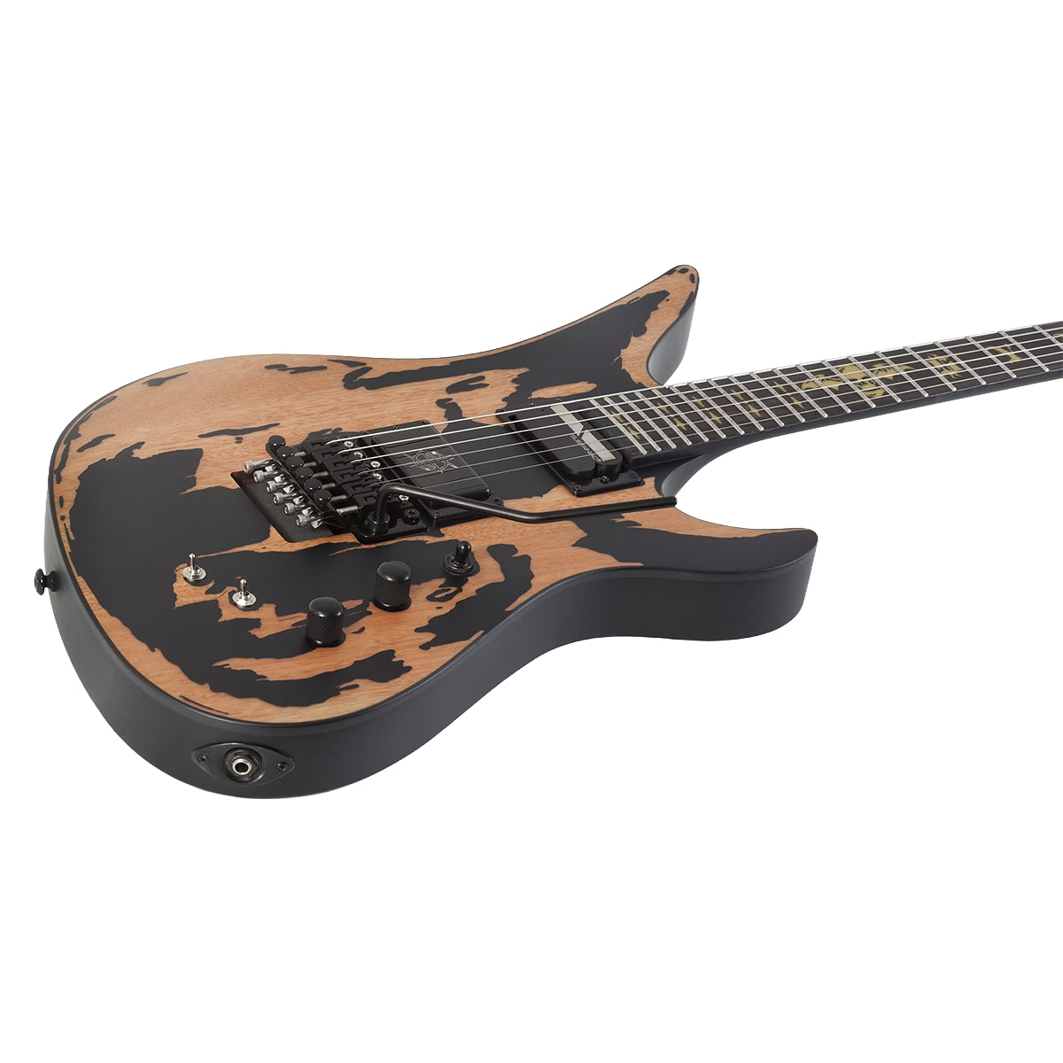 GUITARRA SCHECTER ELECT SYNYSTER GATES CUSTOM-S VINTAGE - DISTRESSED SATIN BLACK