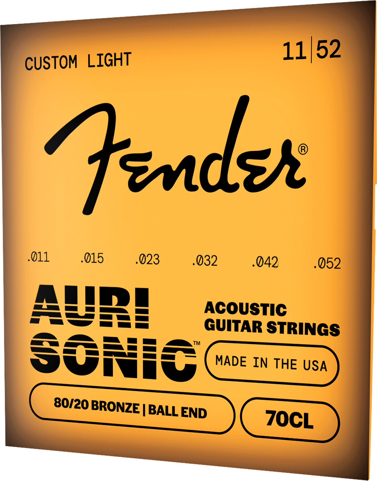 Encordadura Fender Guitarra Acústica Bronce 80/20 .011