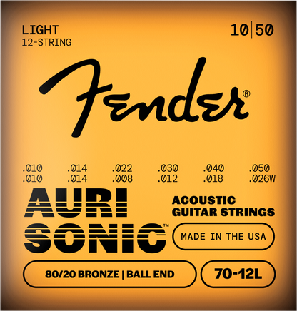 Encordadura Fender Docerola 80/20 Bronze .010-.050
