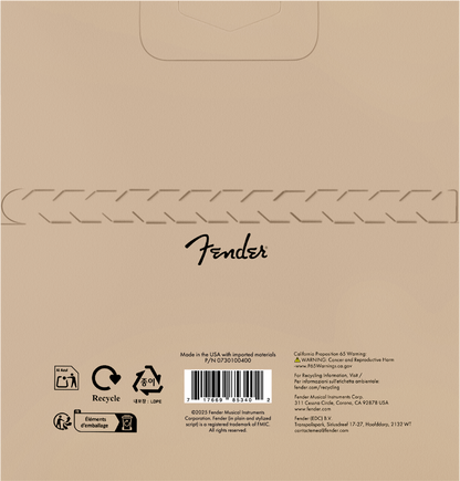 Juego de Cuerdas Fender Nylon Transparente para Guitarra Clásica