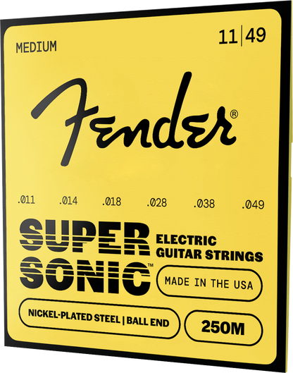 Cuerdas Fender SuperSonic™ 250 de Acero Niquelado para Guitarra Eléctrica