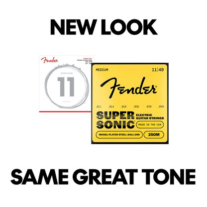 Cuerdas Fender SuperSonic™ 250 de Acero Niquelado para Guitarra Eléctrica