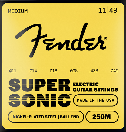 Cuerdas Fender SuperSonic™ 250 de Acero Niquelado para Guitarra Eléctrica