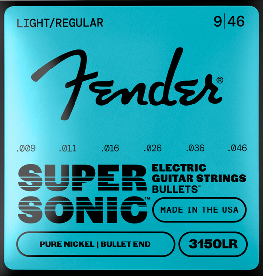 Cuerdas Fender SuperSonic™ Bullets™ 3150 de Níquel Puro para Guitarra Eléctrica