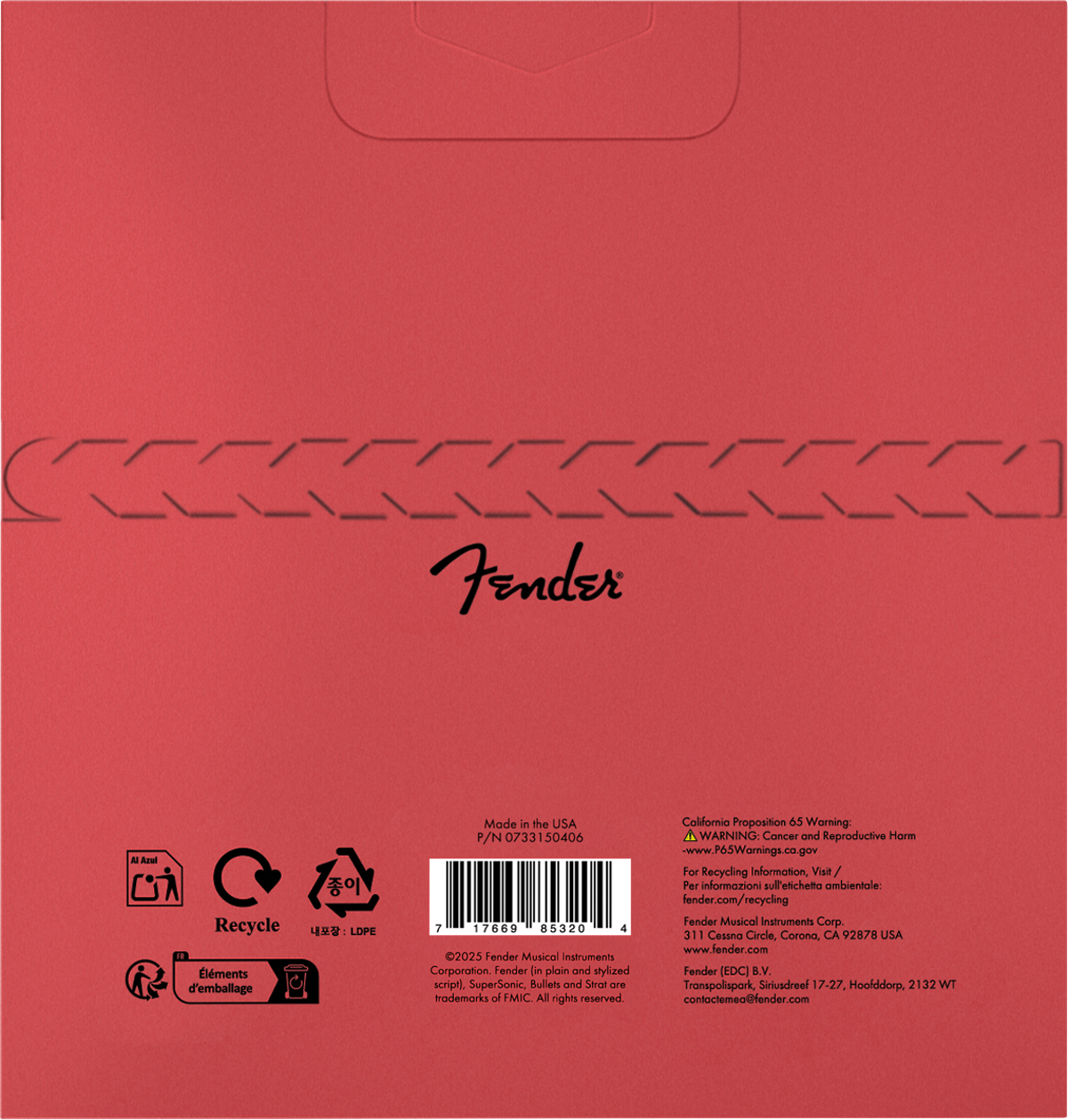 Cuerdas Fender SuperSonic™ Bullets™ 3150 de Níquel Puro para Guitarra Eléctrica