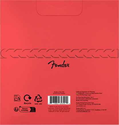 Cuerdas Fender SuperSonic™ Bullets™ 3150 de Níquel Puro para Guitarra Eléctrica