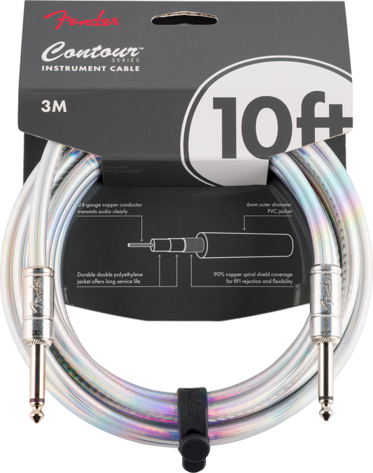 Cable Fender Contour Galaxy 3m 1/4 Iridescente