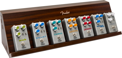 Estante Pared Deluxe Fender para Pedales Madera