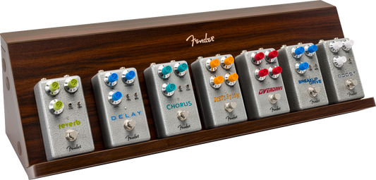 Estante Pared Deluxe Fender para Pedales Madera