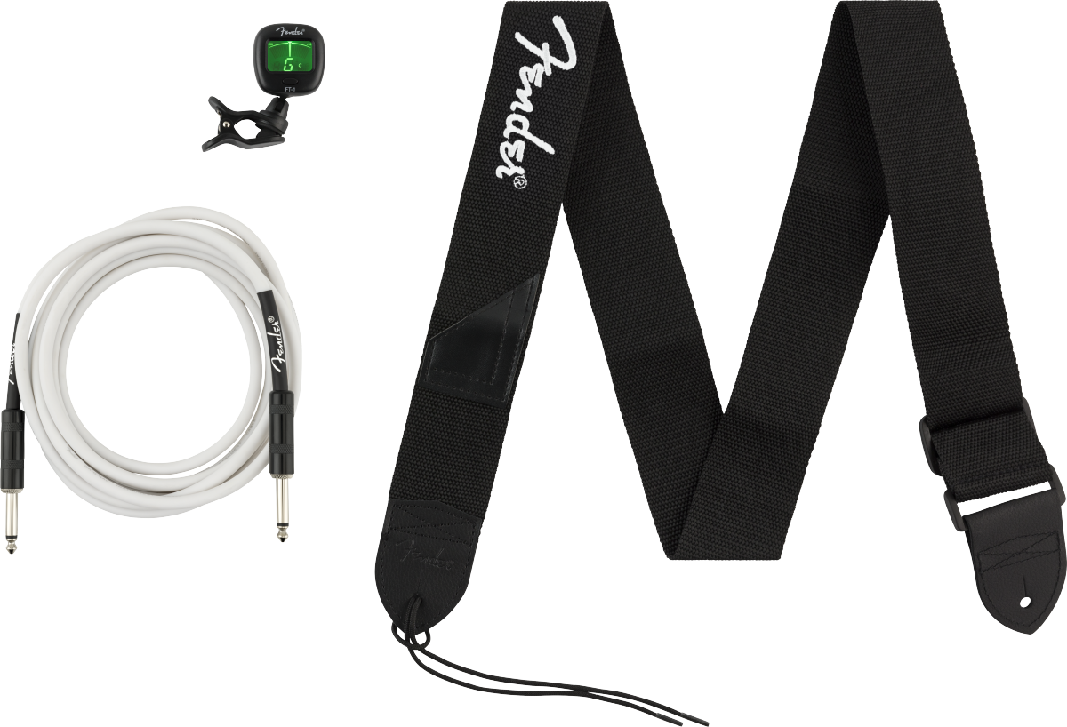 Pack de Accesorios Fender Cable Afinador y Correa
