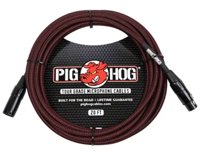 Cable P/microfono Red-black 6.10cm Xlr-xlr Pig Hog