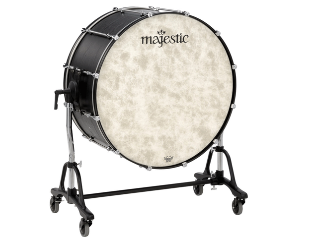 Bombo Orquestal Majestic 28 X 16 Pulg. Abedul con Atril