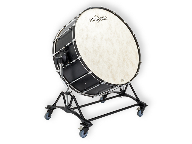 Majestic MCB3618 — Bombo Orquestal Majestic Black 36'' X 18'' Abedul Con Atril