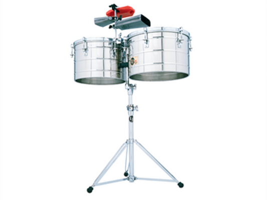 LP LP258-S — Timbales Lp Tito Puente De 15''/16'' Cromados Con Atril