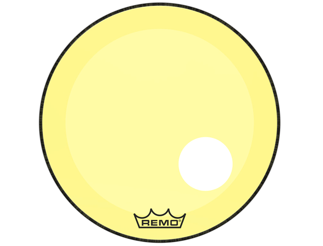 Remo P3-1322-CT-YEOH — Parche Remo Colortone™ Powerstroke® 3 22'', Amarillo Con Perforacion 5''