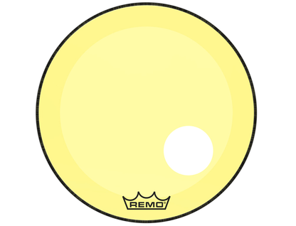Remo P3-1322-CT-YEOH — Parche Remo Colortone™ Powerstroke® 3 22'', Amarillo Con Perforacion 5''