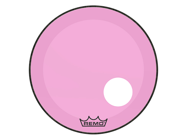 Remo P3-1322-CT-PKOH — Parche Remo Colortone™ Powerstroke® 3 22'', Rosa Con Perforacion 5''
