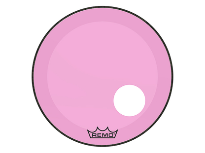 Remo P3-1322-CT-PKOH — Parche Remo Colortone™ Powerstroke® 3 22'', Rosa Con Perforacion 5''