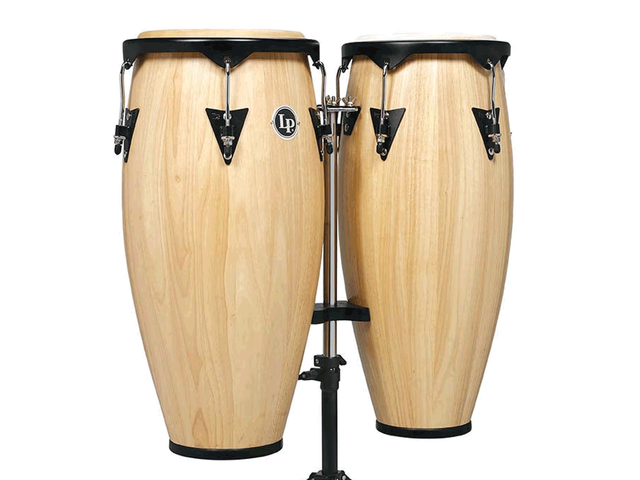 Congas LP City 10 & 11 Pulg Mango Natural con Atril