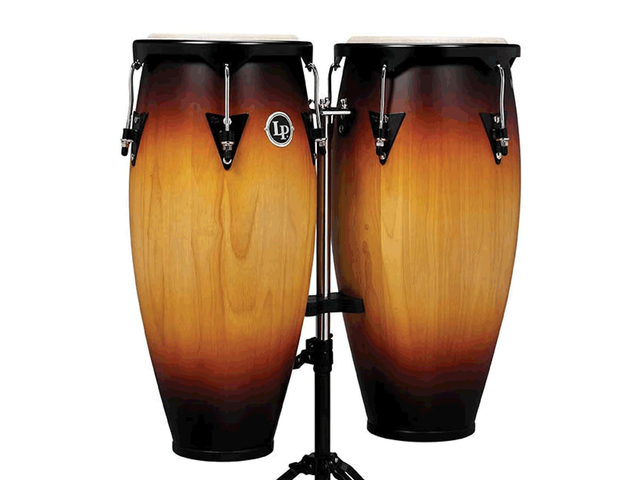 Congas LP City 10 & 11 Pulg.Mango Sombreado con Atril
