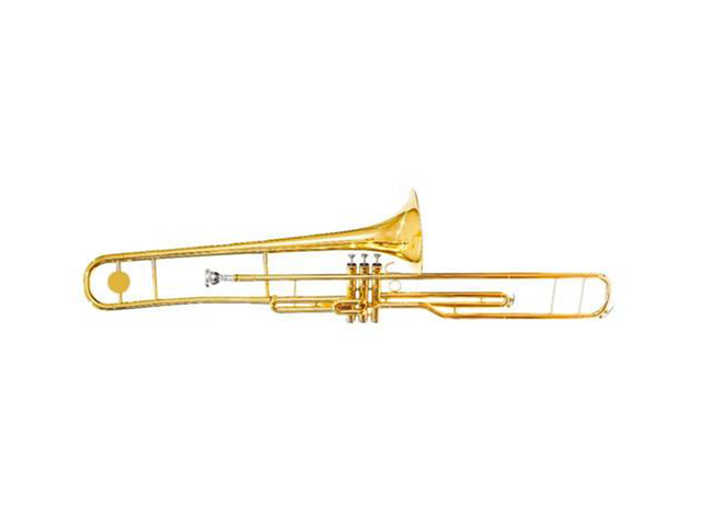 Trombón de Émbolos Si Bemol Blessing 6420 Laqueado con Estuche Profesional