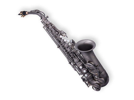 Saxofón Alto Jupiter JAS1100TSQ Gris Acero Moderno con Estuche
