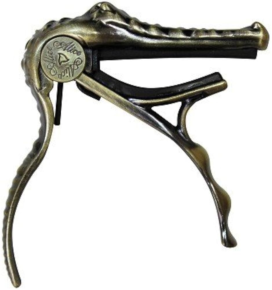 Capo P/ Guitarra con Forma de Cocodrilo Color Bronce A007g/br
