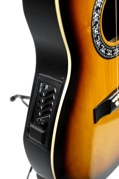Guitarra Electroacústica Tipo Ovation Sunburst