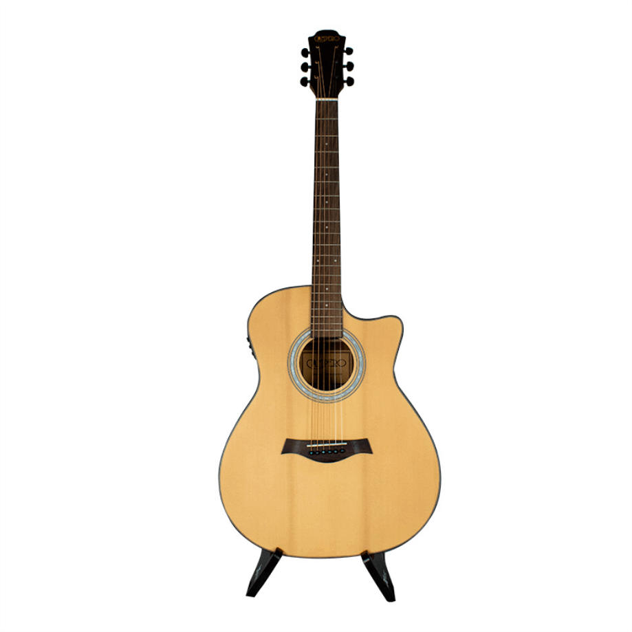 Guitarra Electroacústica Campero Caoba Con Resaque Mate