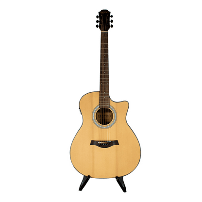 Guitarra Electroacústica Campero Caoba Con Resaque Mate