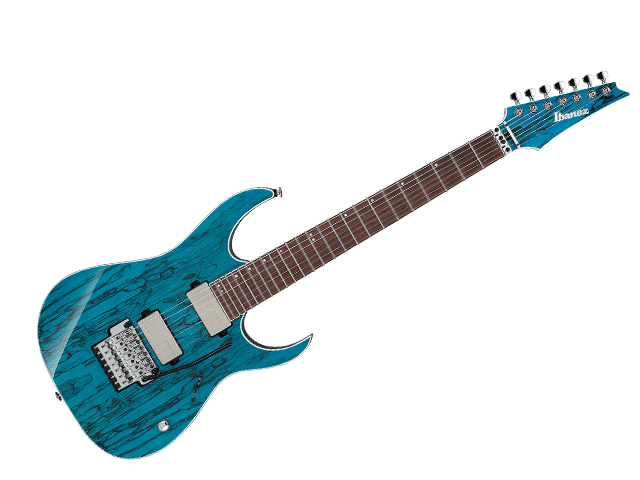 Guitarra Eléctrica Ibanez Hazuki de 7 Cuerdas, Entintado Azul con Estuche