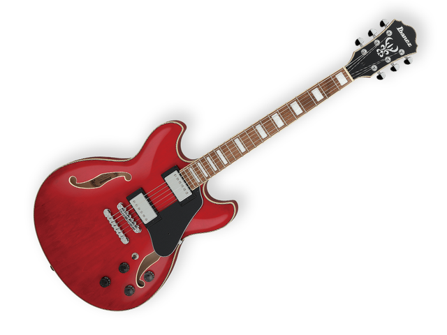 Guitarra Eléctrica Ibanez Artcore AS73 Rojo Transparente Semiacústica